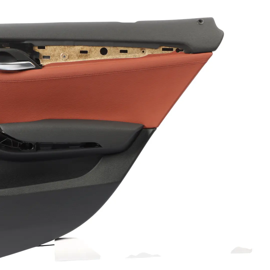 Door Card Trim Arm Rest Panel Rear Right O/S Red Brown Leather to BMW E84 with Part number 7327256 BMW E84 Door Card Trim Arm Rest Panel Rear Right O/S Red Brown Leather - SKU 7327256 - Part number 7327256