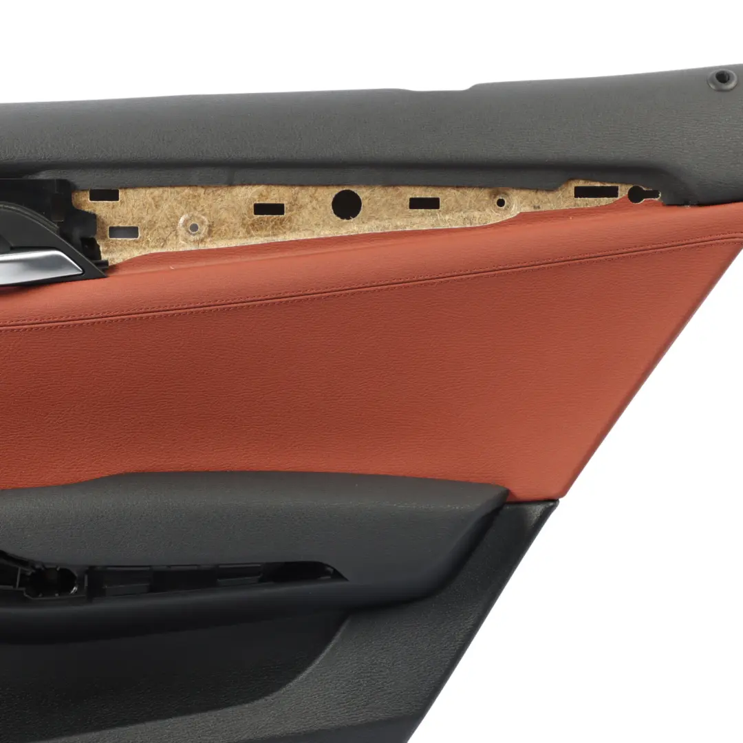 BMW E84 Door Card Trim Arm Rest Panel Rear Right O/S Red Brown Leather - SKU 7327256 - Part number 7327256