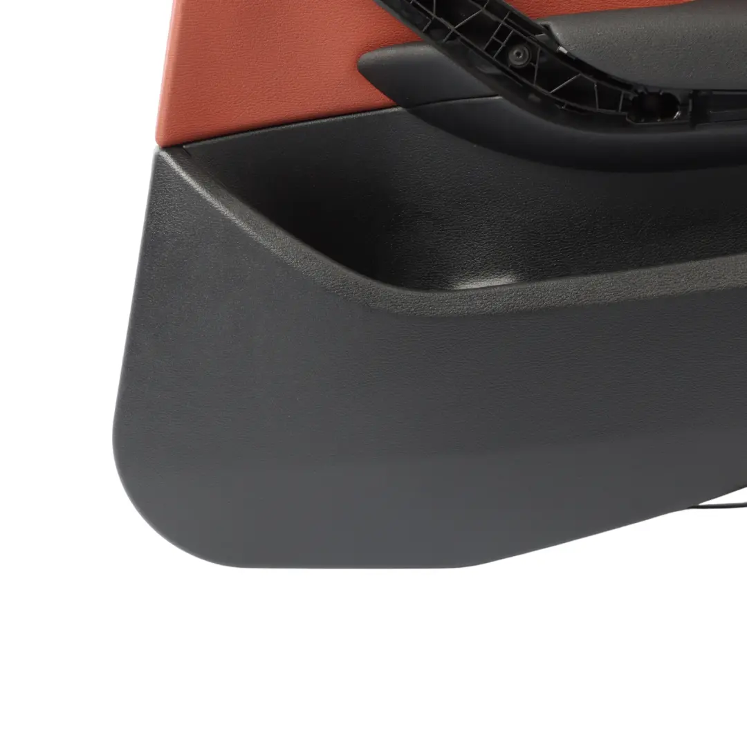 Door Card Trim Arm Rest Panel Rear Right O/S Red Brown Leather to BMW E84 with Part number 7327256 BMW E84 Door Card Trim Arm Rest Panel Rear Right O/S Red Brown Leather - SKU 7327256 - Part number 7327256