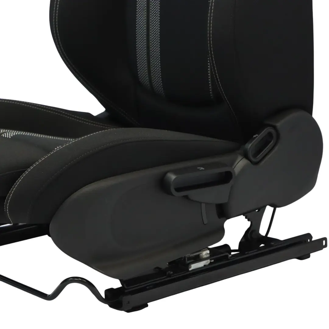 Mini F57 Sport Sitz Vorne Links Beheizt Stoff Doppelstreifen Carbon Schwarz - SKU 7340385-1 - Teilenummer 7340385