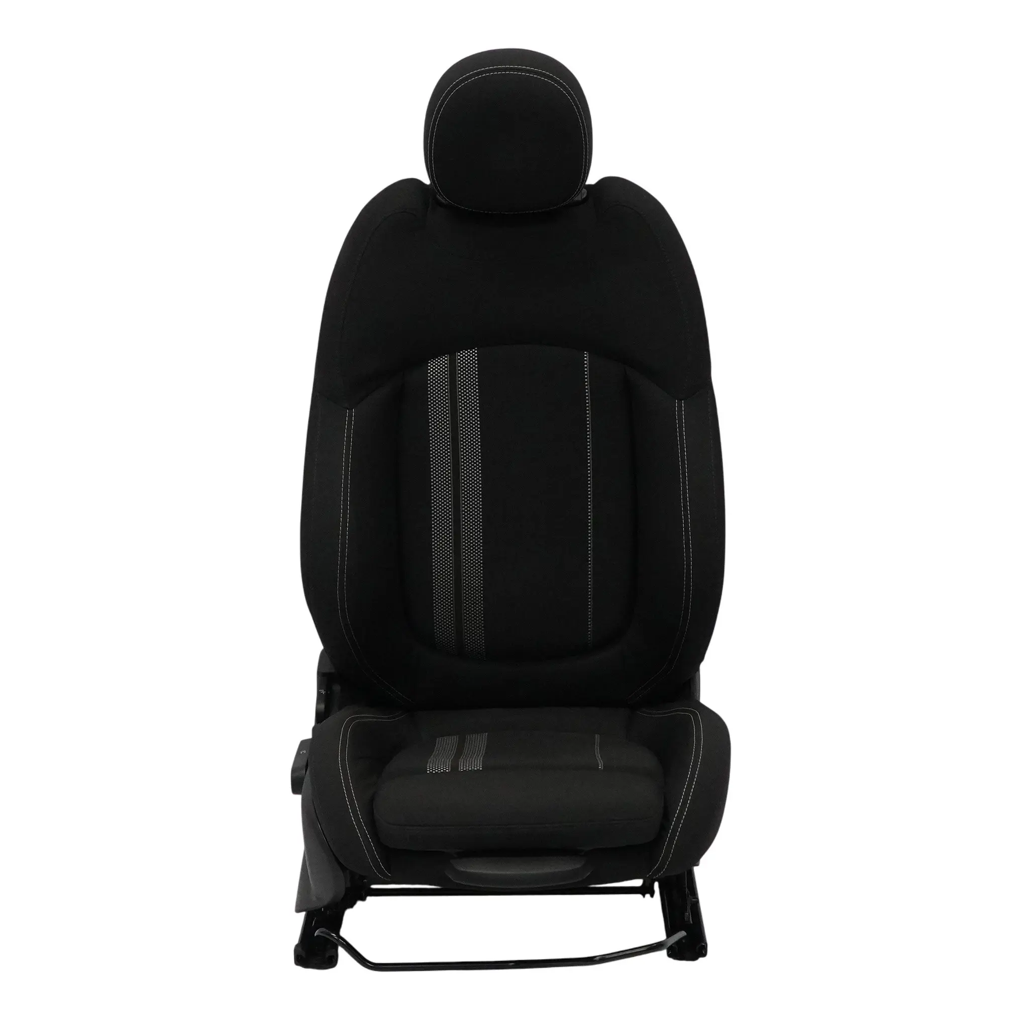 Siège Sport Avant Droit Mini F57 Chauffant En Tissu Double Bande Noir Carbone