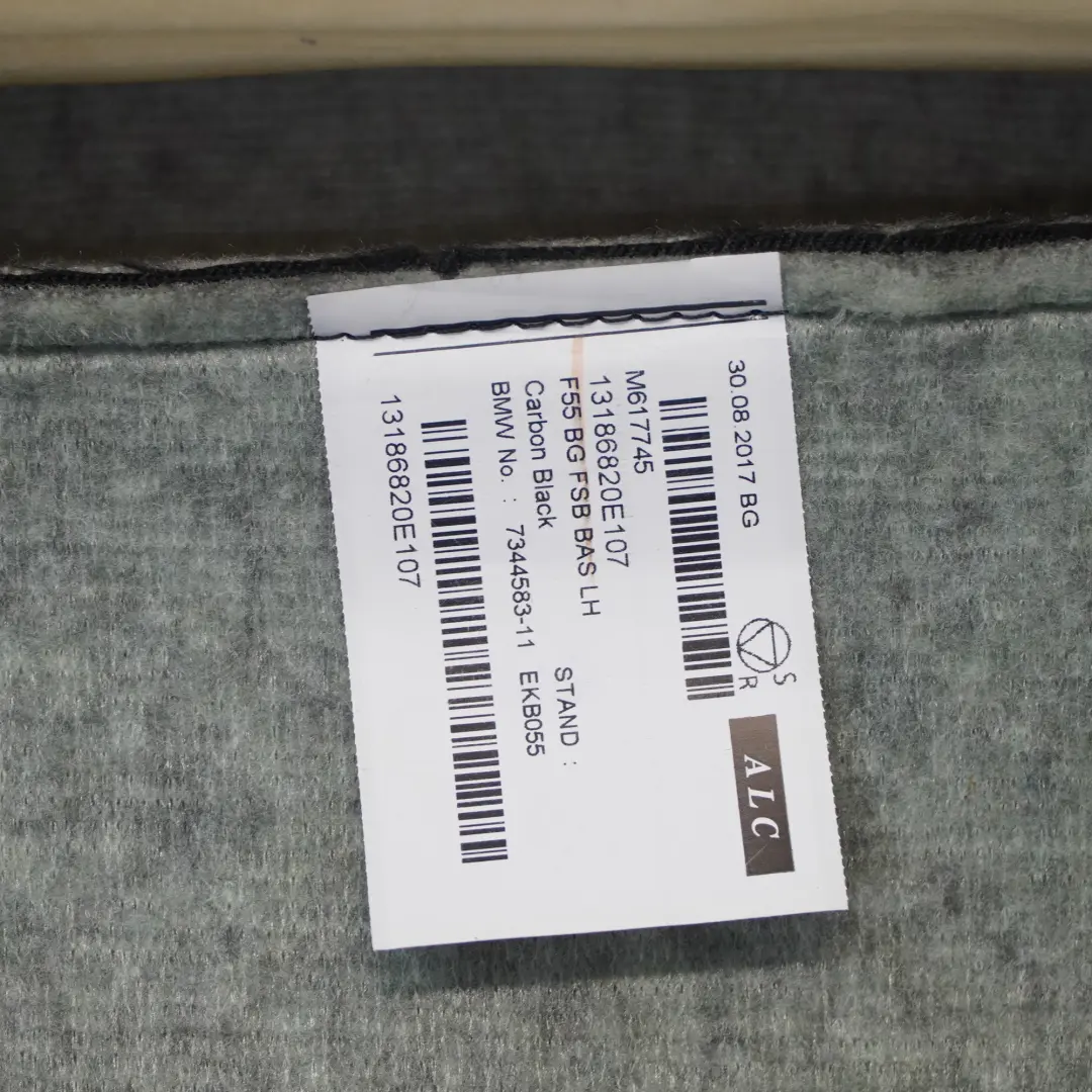 Dossier de siège avant gauche Tissu Firework Carbon Black pour Mini F56 F57 F60 à propos du numéro de pièce 7344583 Mini F56 F57 F60 Dossier de siège avant gauche Tissu Firework Carbon Black - SKU 7344583 - Numéro de pièce 7344583