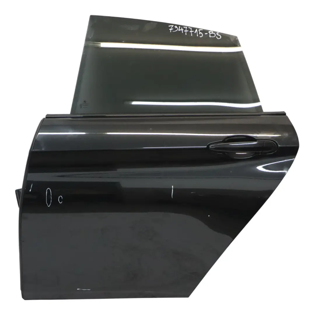 Door Rear Left N/S Black Sapphire Metallic - 475 to BMW F36 Gran Coupe with Part number 7347715 BMW F36 Gran Coupe Door Rear Left N/S Black Sapphire Metallic - 475 - SKU 7347715-BS - Part number 7347715