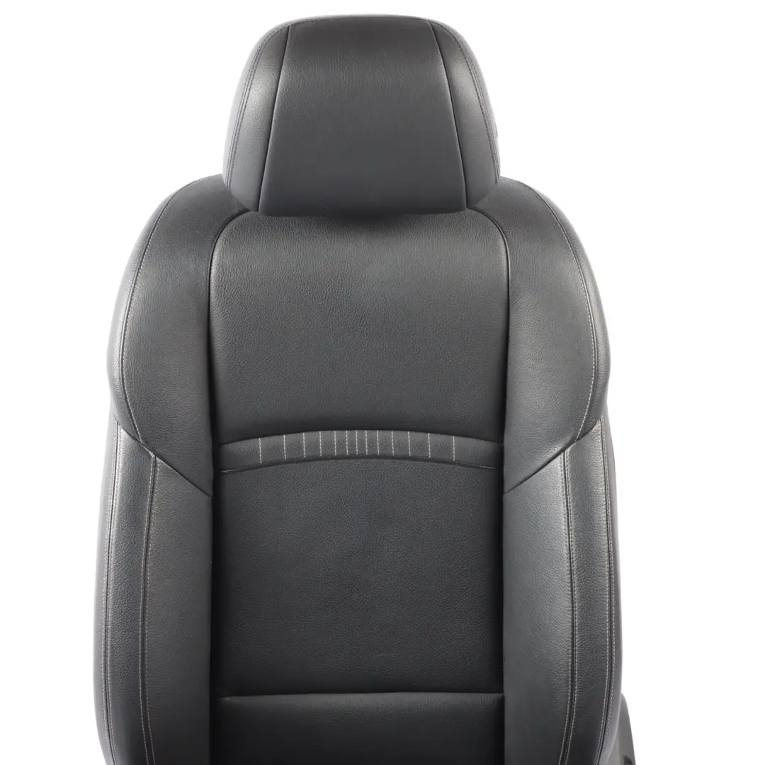 BMW F10 LCI M-Sport Asiento Delantero Calefactable Izquierdo Cuero Negro Costura - SKU 7349859-3 - Número de pieza 7349859
