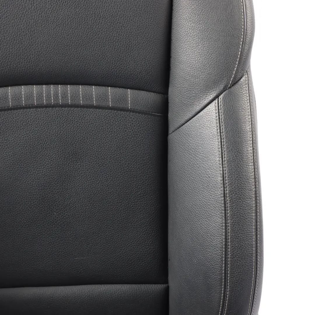 M-Sport Asiento Delantero Calefactable Izquierdo Cuero Negro Costura para BMW F10 LCI con número de pieza 7349859 BMW F10 LCI M-Sport Asiento Delantero Calefactable Izquierdo Cuero Negro Costura - SKU 7349859-3 - Número de pieza 7349859