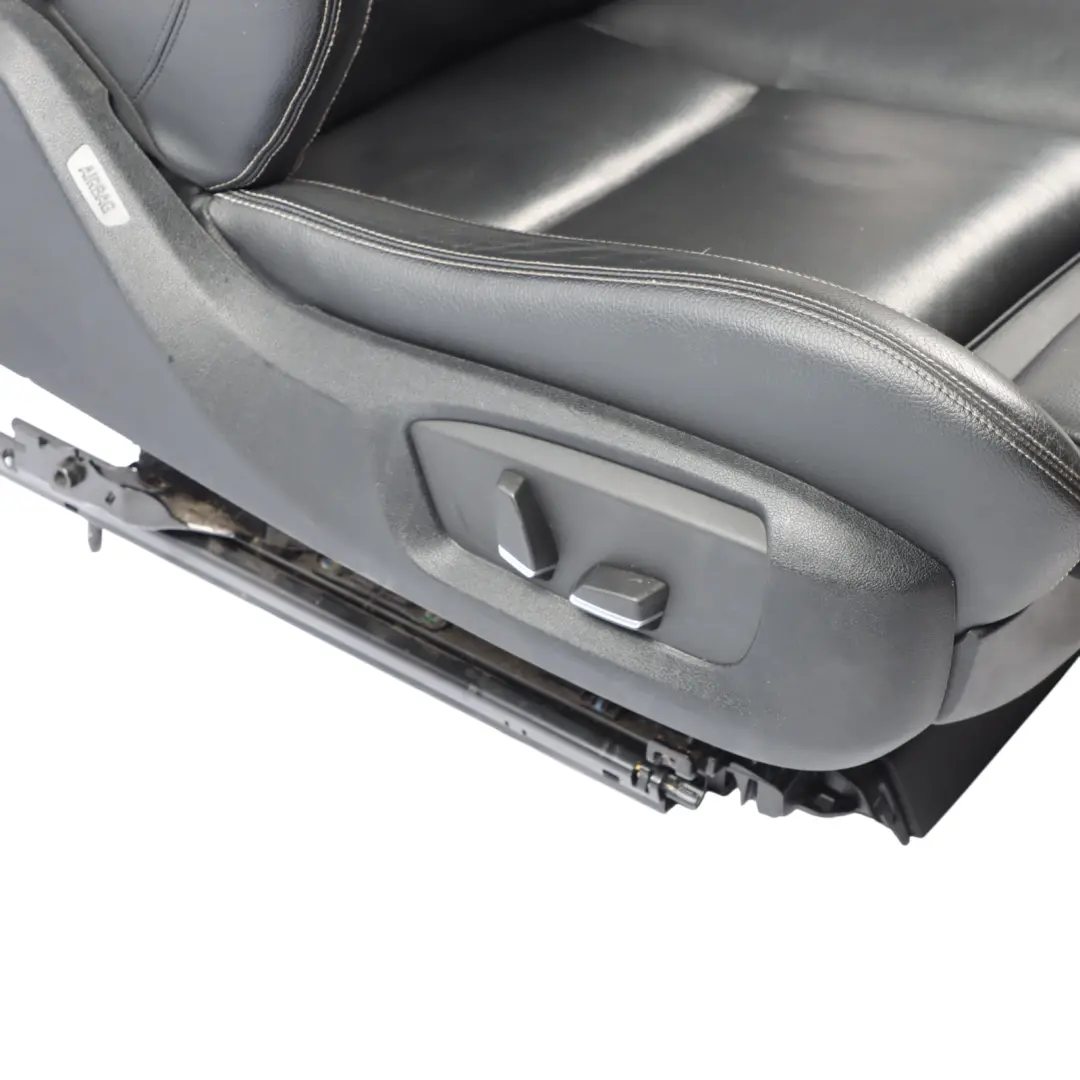 BMW F10 F11 Asiento Delantero Derecho Calefactable Cuero Negro Costura Exclusiva - SKU 7349862-1 - Número de pieza 7349862