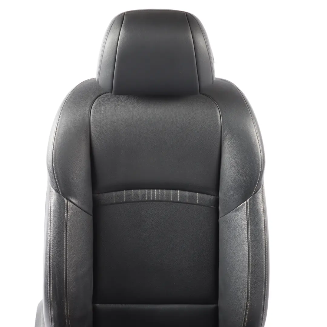 Asiento Delantero Derecho Calefactable Cuero Negro Costura Exclusiva para BMW F10 F11 con número de pieza 7349862 BMW F10 F11 Asiento Delantero Derecho Calefactable Cuero Negro Costura Exclusiva - SKU 7349862-1 - Número de pieza 7349862
