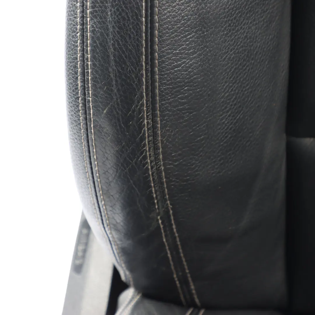 BMW F10 F11 LCI M-Sport Heated Front Right O/S Seat Leather Black Exclusive Seam - SKU 7349862-1 - Part number 7349862