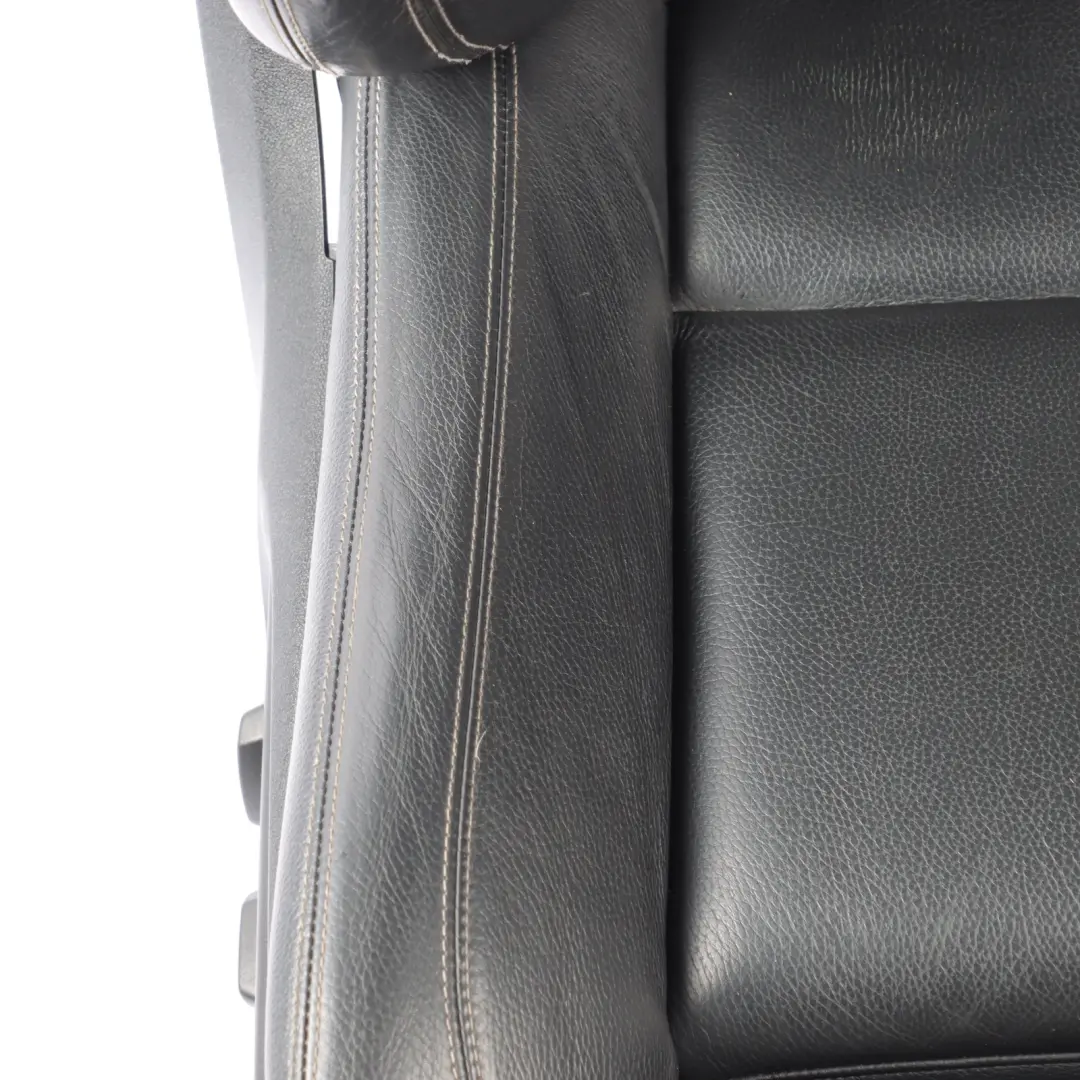 Asiento Delantero Derecho Calefactable Cuero Negro Costura Exclusiva para BMW F10 F11 con número de pieza 7349862 BMW F10 F11 Asiento Delantero Derecho Calefactable Cuero Negro Costura Exclusiva - SKU 7349862-1 - Número de pieza 7349862