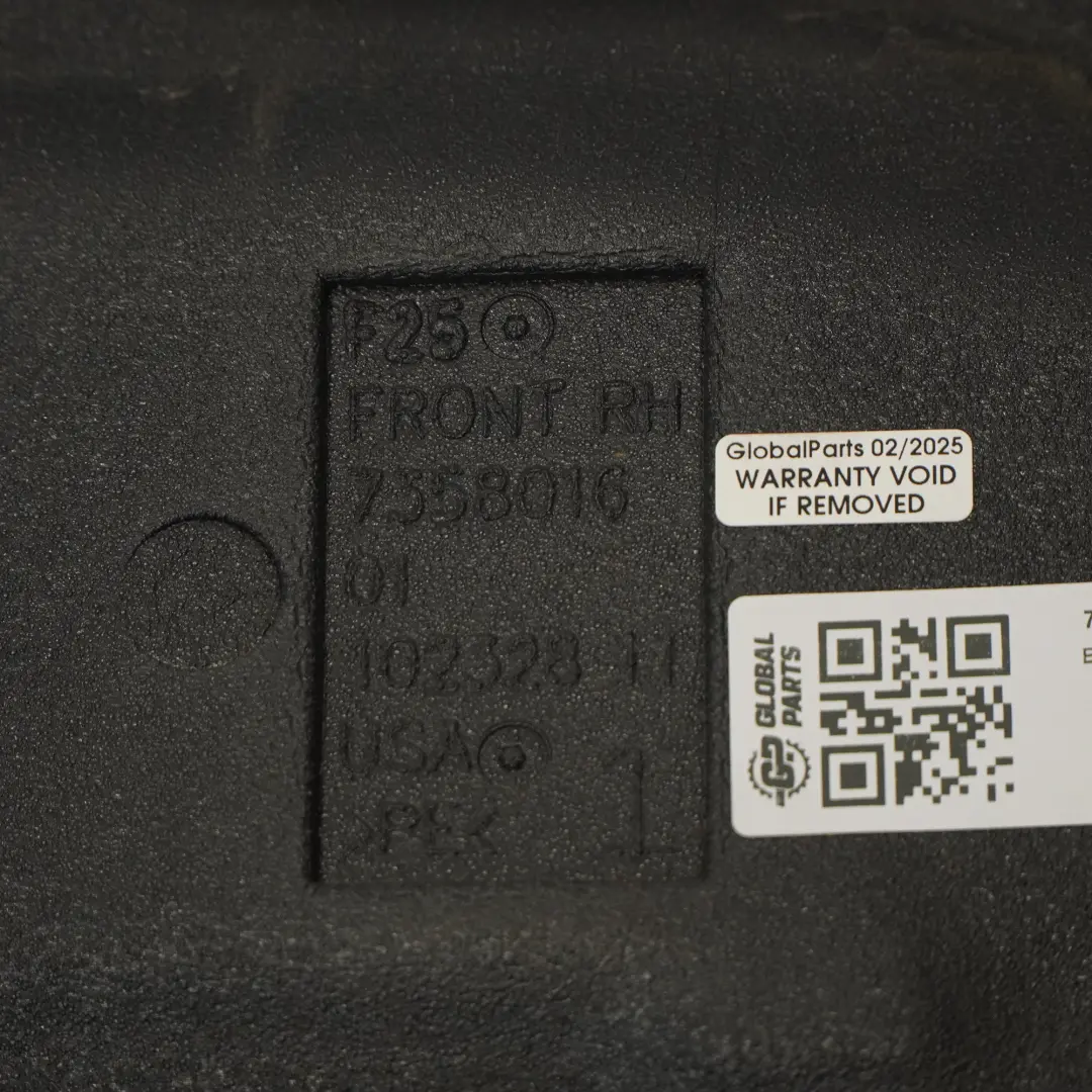 BMW X3 F25 X4 F26 Isolamento acustico porta anteriore destra - SKU 7351196 - Numero di parte 7351196