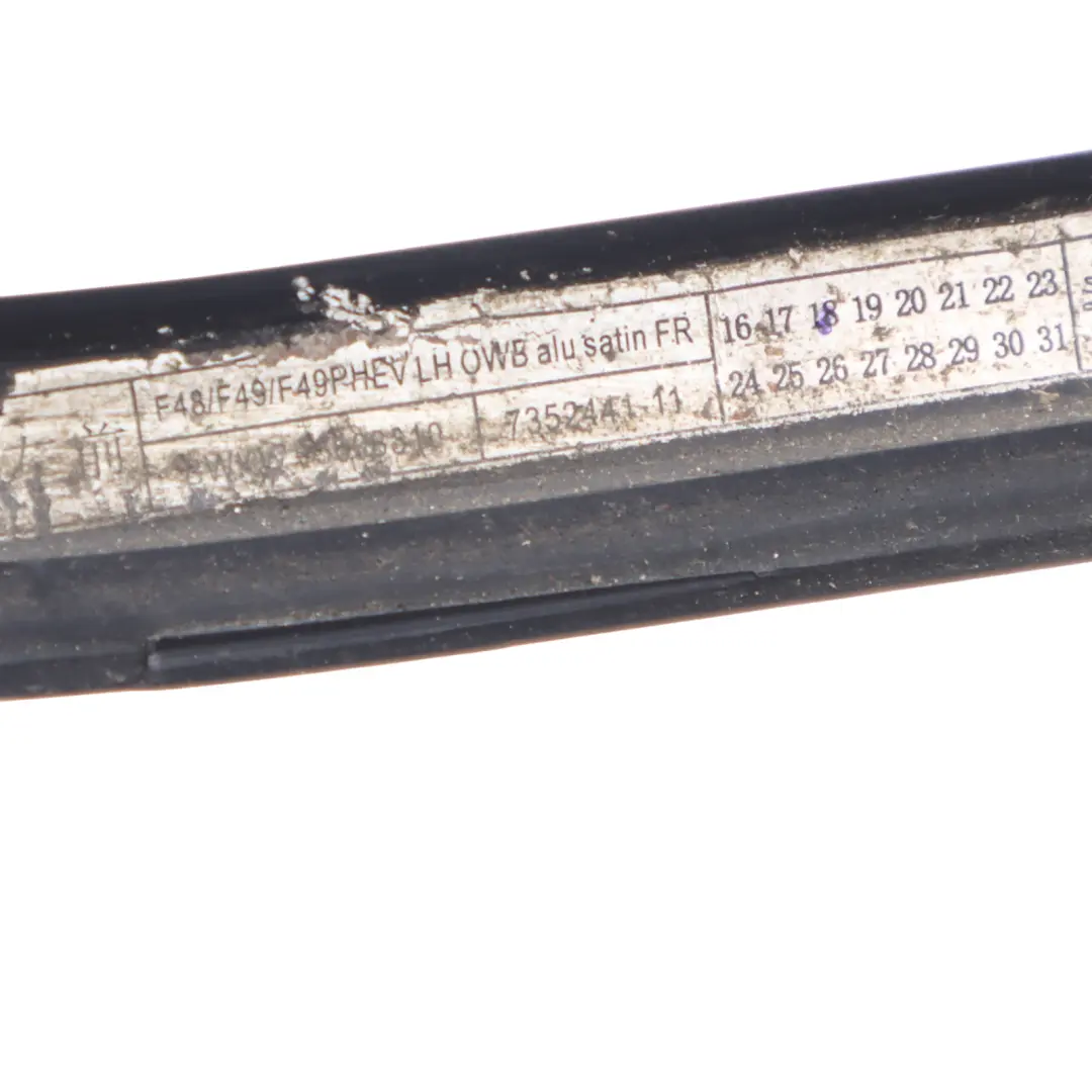 Front Door Window Outer Weather Strip Trim Gasket Left N/S to BMW X1 F48 with Part number 7352441 BMW X1 F48 Front Door Window Outer Weather Strip Trim Gasket Left N/S - SKU 7352441 - Part number 7352441