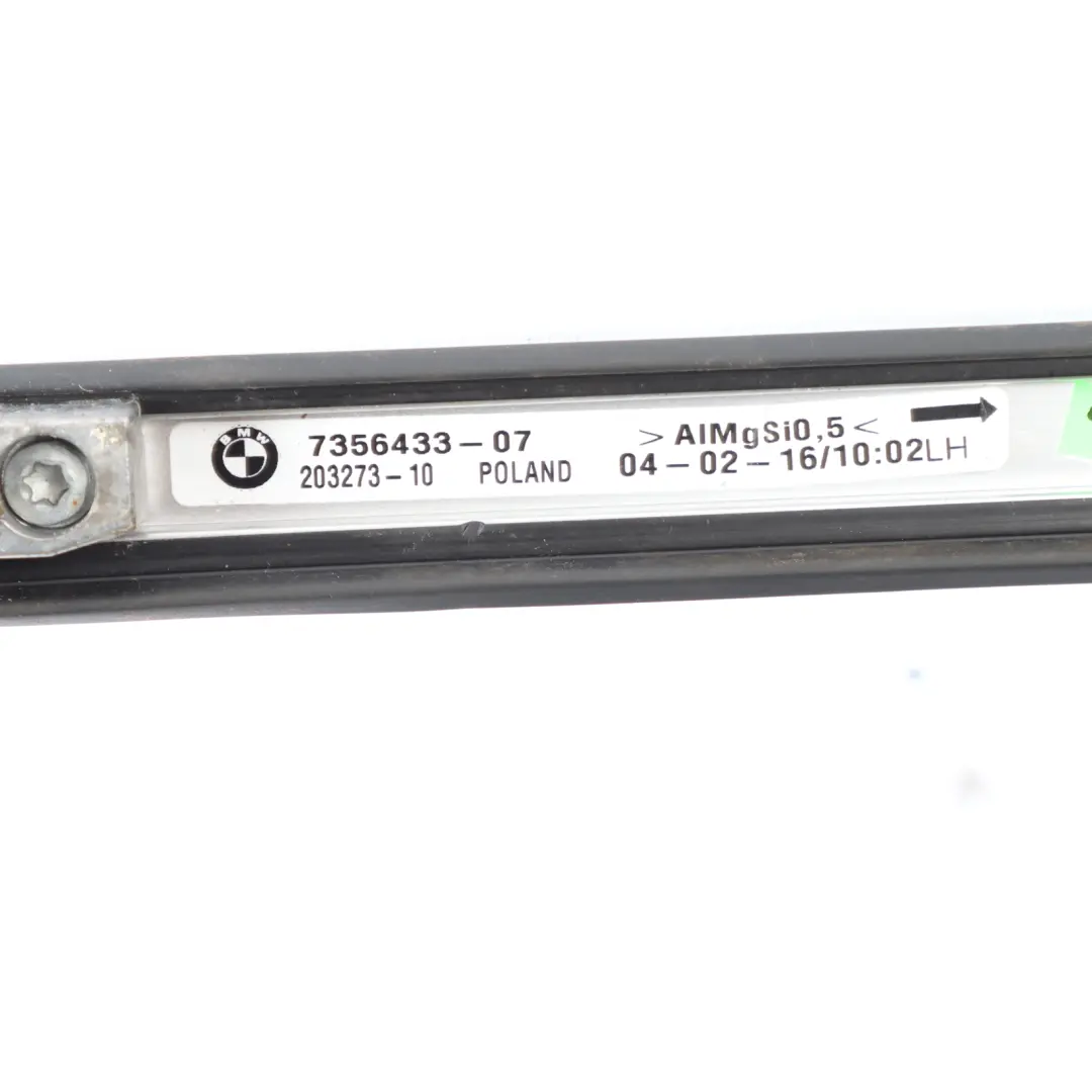 Aluminium Roof Railing Rail Rack Bar Left Right N/O/S Set 7356434 to BMW X1 F48 with Part number 7356433 BMW X1 F48 Aluminium Roof Railing Rail Rack Bar Left Right N/O/S Set 7356434 - SKU 7356433 - Part number 7356433