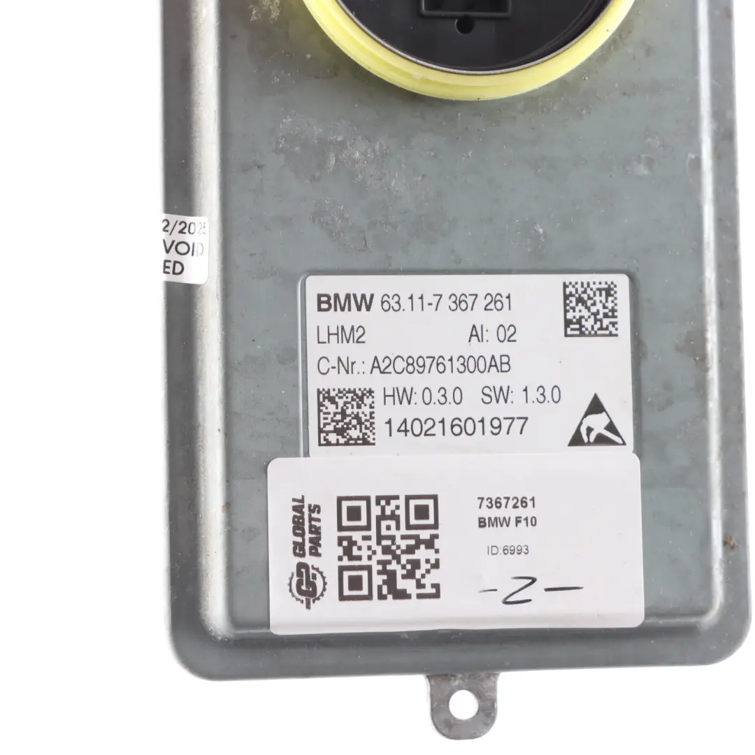  Módulo de faro BMW F32 F33 F10 F11 LCI LED Ballast Control Unit 7354974 - SKU 7367261 - Número de pieza 7367261