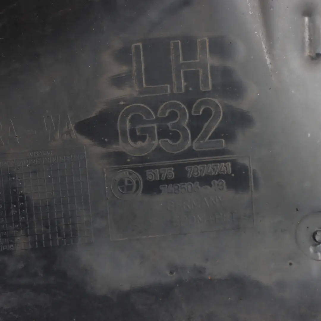 Arch Housing Splash Guard Left N/S to BMW G32 GT Rear Cover Wheel with Part number 7374741 BMW G32 GT Rear Cover Wheel Arch Housing Splash Guard Left N/S - SKU 7374741 - Part number 7374741