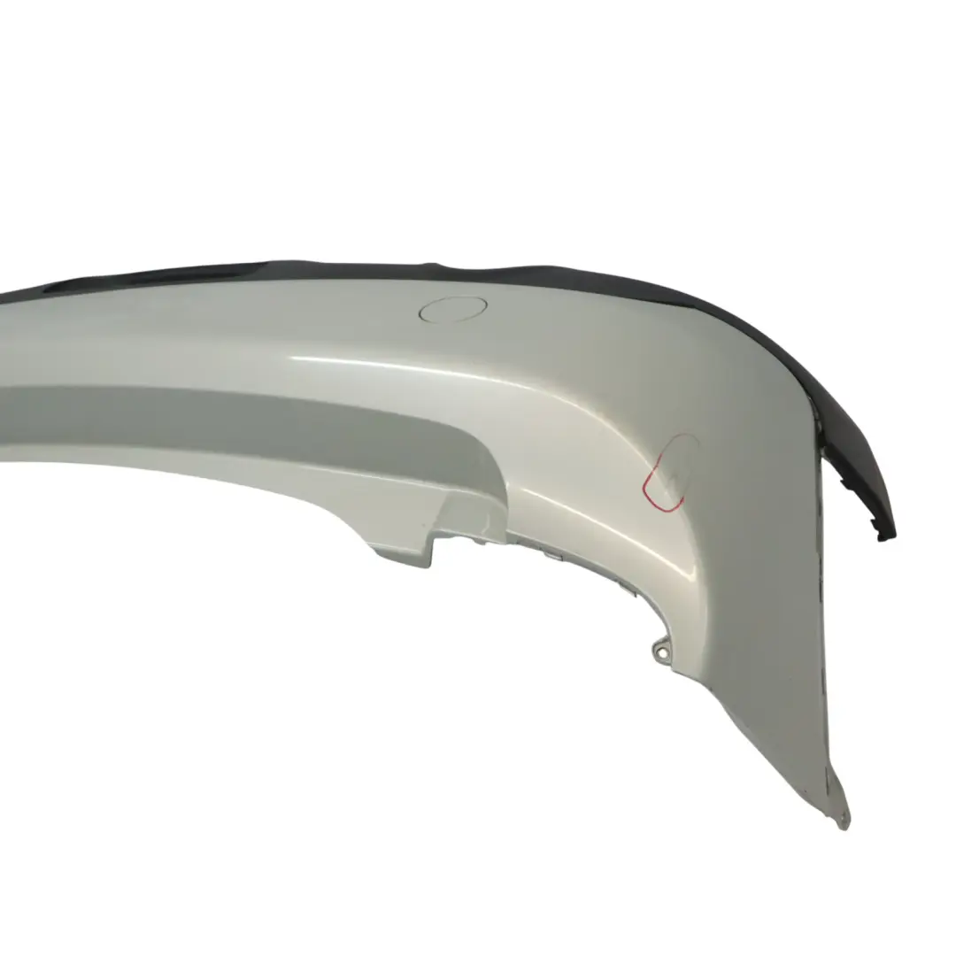 Mini F55 Rear Bumper Trim Panel Covering White Silver Metallic - A62 - SKU 7380023-WS - Part number 7380023