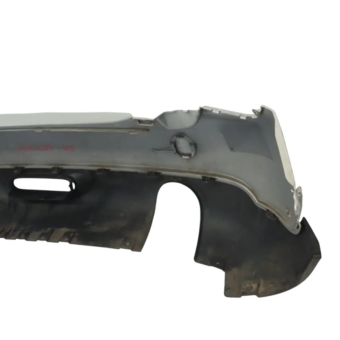 Mini F55 Rear Bumper Trim Panel Covering White Silver Metallic - A62 - SKU 7380023-WS - Part number 7380023
