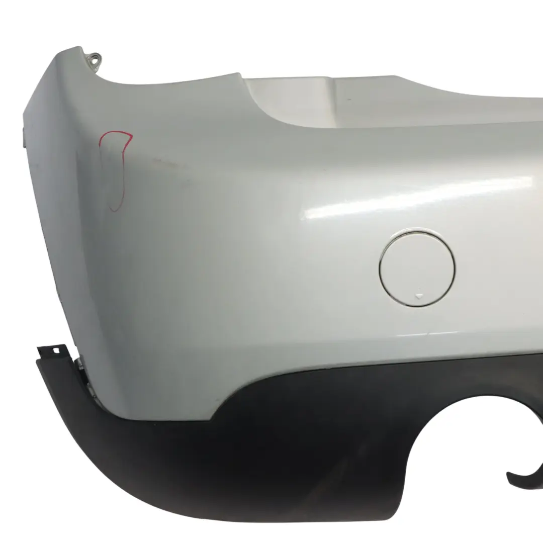 Bumper Trim Panel Covering White Silver Metallic - A62 to Mini F55 Rear with Part number 7380023 Mini F55 Rear Bumper Trim Panel Covering White Silver Metallic - A62 - SKU 7380023-WS - Part number 7380023