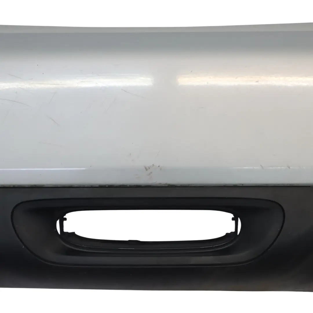 Bumper Trim Panel Covering White Silver Metallic - A62 to Mini F55 Rear with Part number 7380023 Mini F55 Rear Bumper Trim Panel Covering White Silver Metallic - A62 - SKU 7380023-WS - Part number 7380023