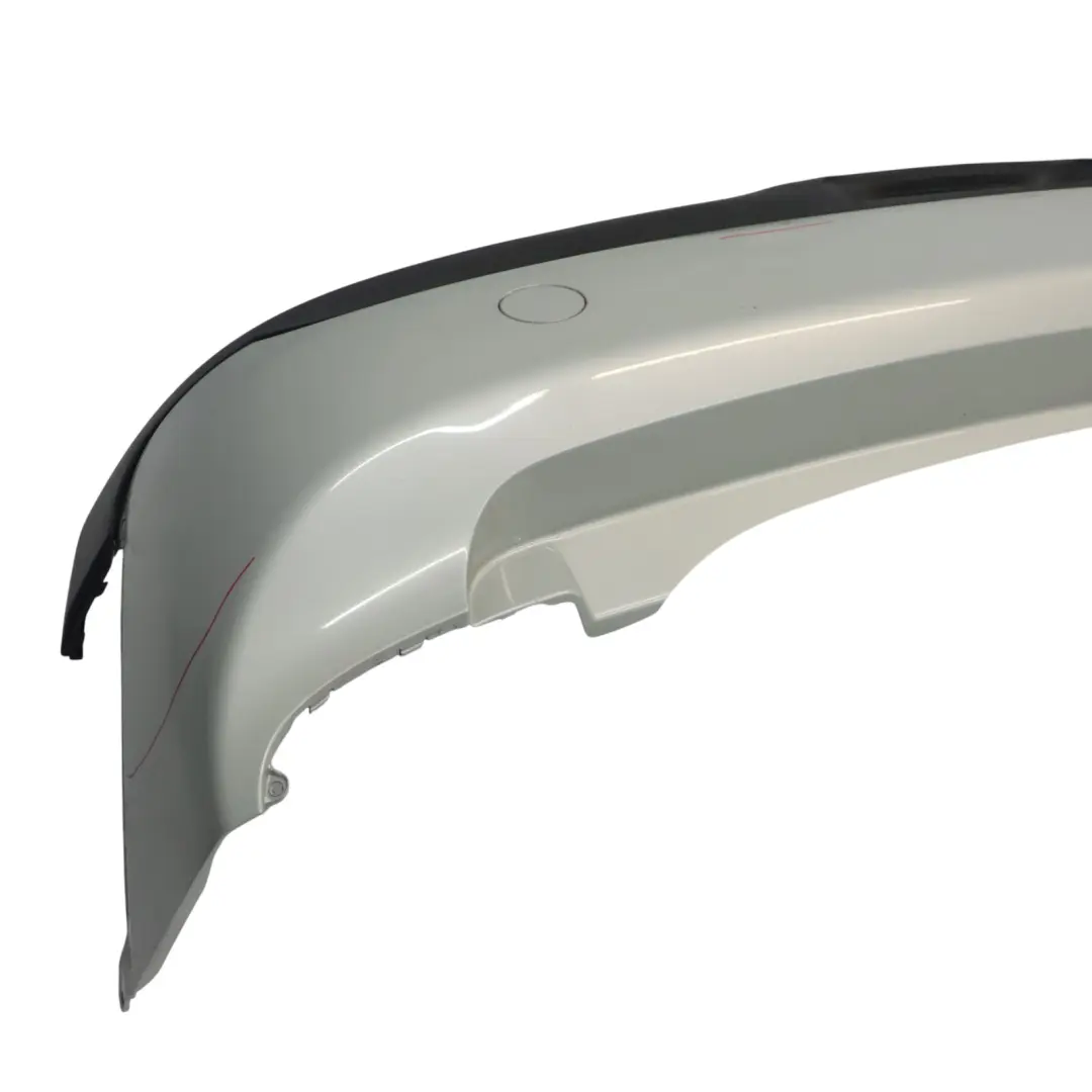 Bumper Trim Panel Covering White Silver Metallic - A62 to Mini F55 Rear with Part number 7380023 Mini F55 Rear Bumper Trim Panel Covering White Silver Metallic - A62 - SKU 7380023-WS - Part number 7380023