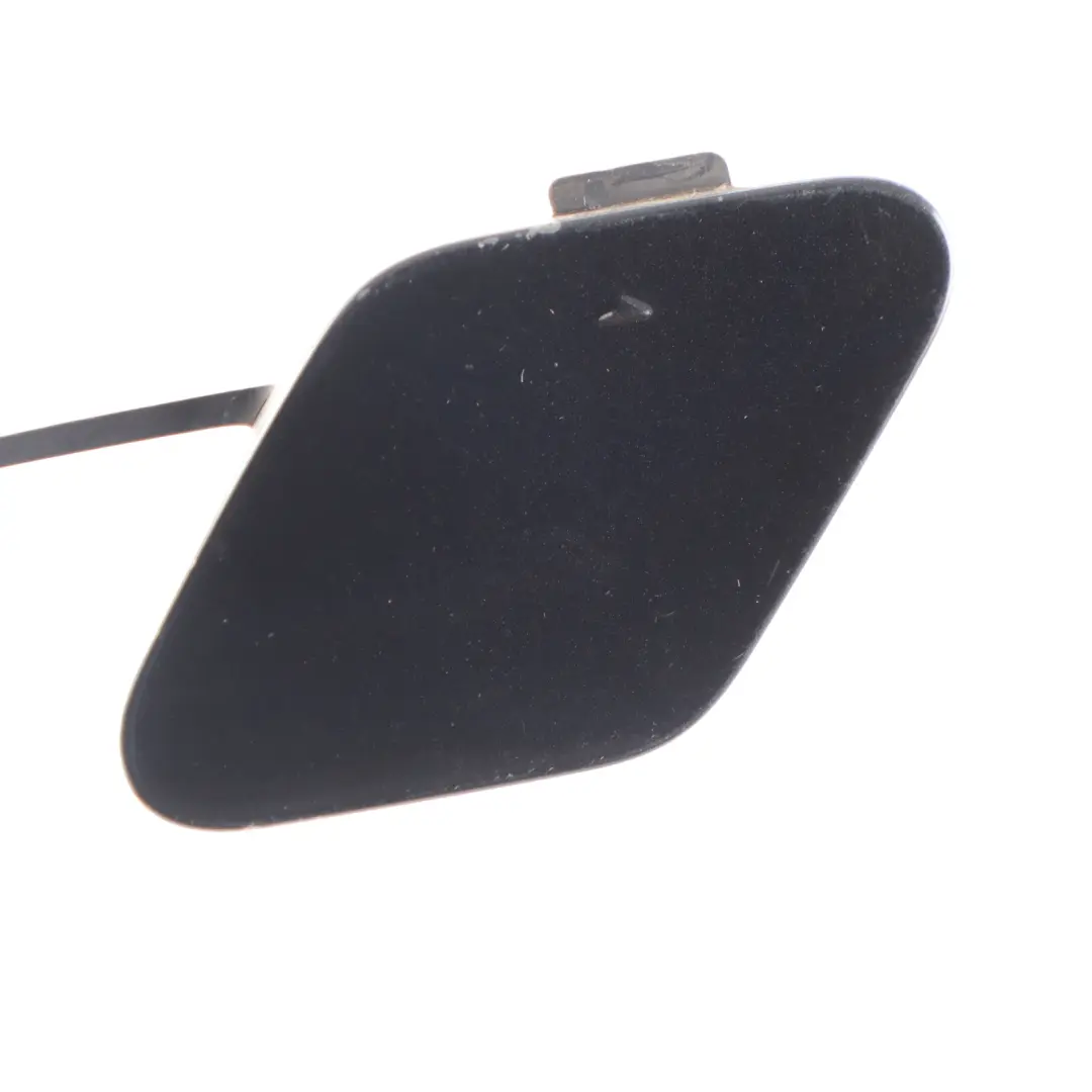 Bumper Towing Tow Hook Eye Cover Black Sapphire 475 to BMW F30 LCI Rear with Part number 7384413 BMW F30 LCI Rear Bumper Towing Tow Hook Eye Cover Black Sapphire 475 - SKU 7384413-BS - Part number 7384413