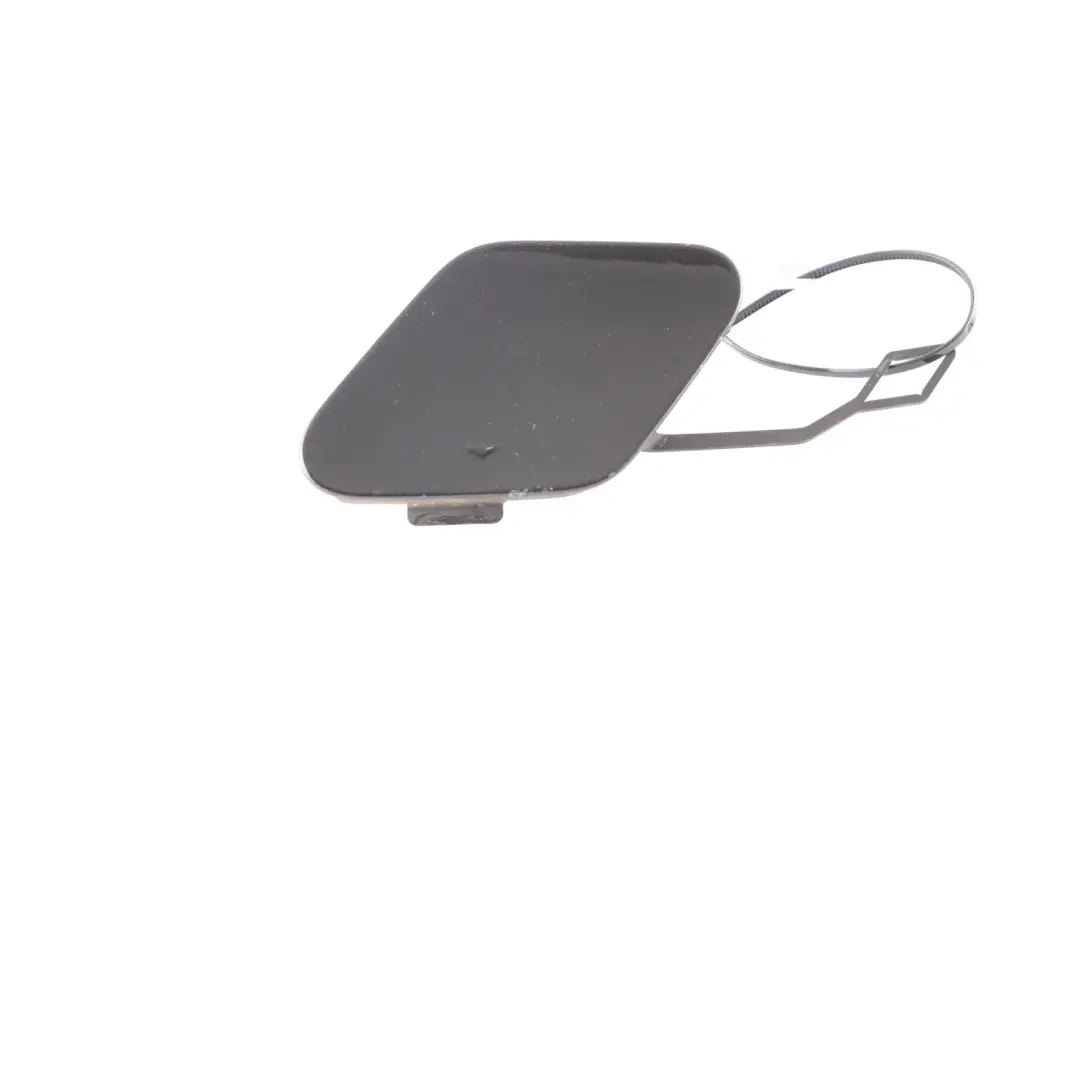 BMW F30 LCI Rear Bumper Towing Tow Hook Eye Cover Black Sapphire 475 - SKU 7384413-BS - Part number 7384413