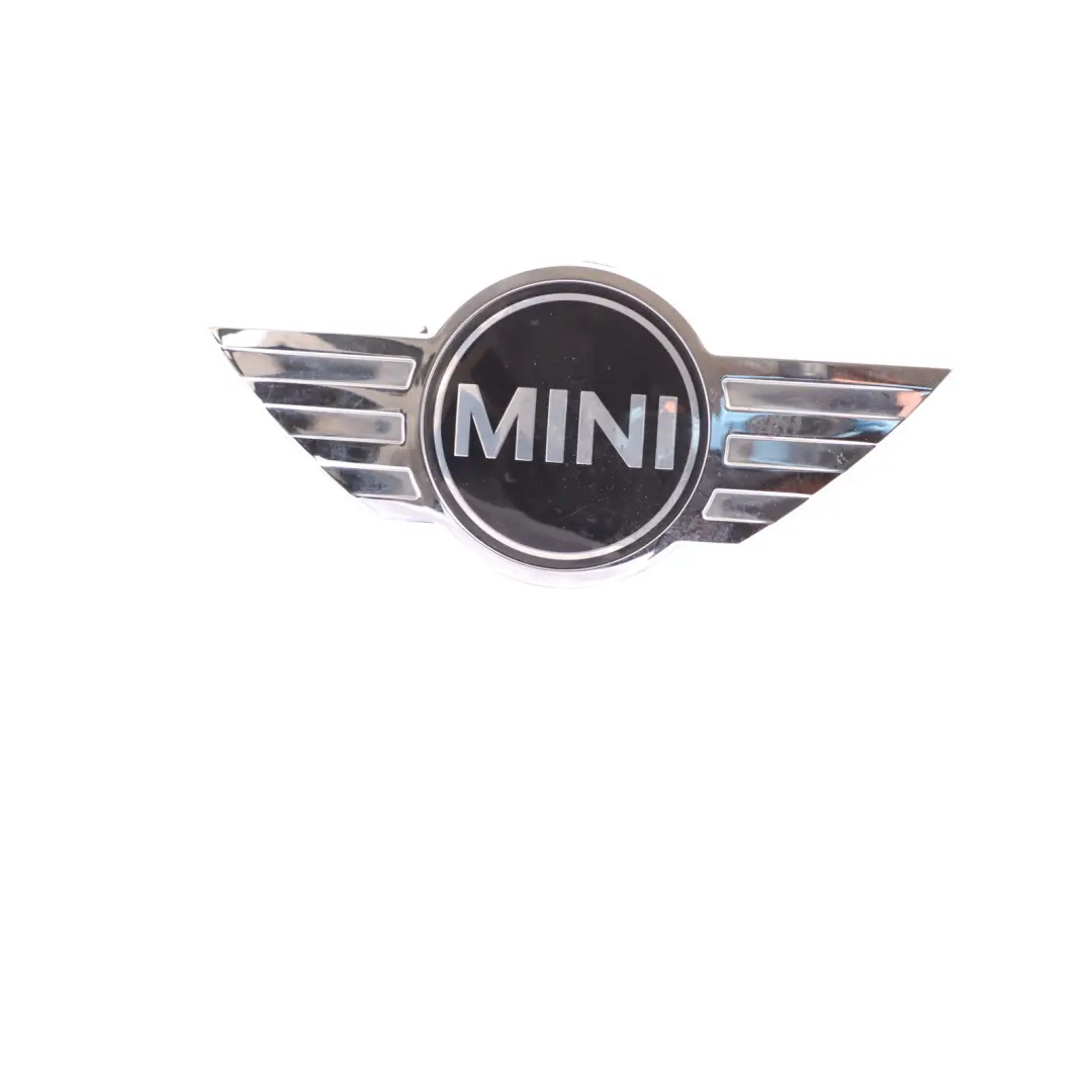 Emblem Chrome to Mini F60 Rear Tailgate Badge with Part number 7388073 Mini F60 Rear Tailgate Badge Emblem Chrome - SKU 7388073 - Part number 7388073