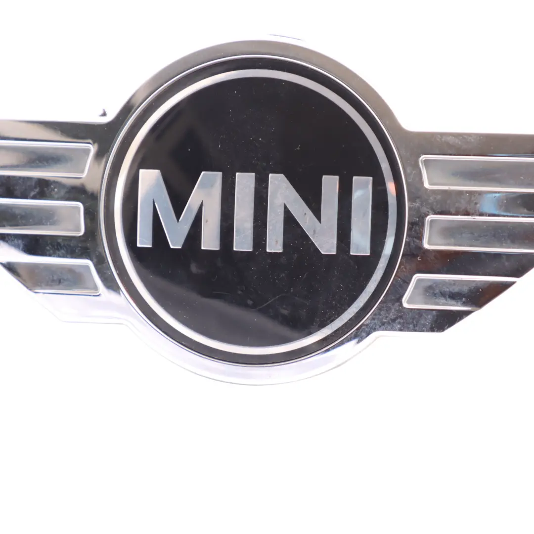 Emblem Chrome to Mini F60 Rear Tailgate Badge with Part number 7388073 Mini F60 Rear Tailgate Badge Emblem Chrome - SKU 7388073 - Part number 7388073