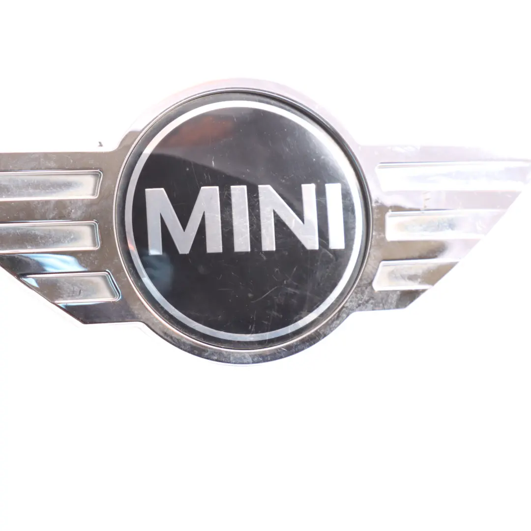 Emblem Chrome to Mini F60 Rear Tailgate Badge with Part number 7388073 Mini F60 Rear Tailgate Badge Emblem Chrome - SKU 7388073 - Part number 7388073