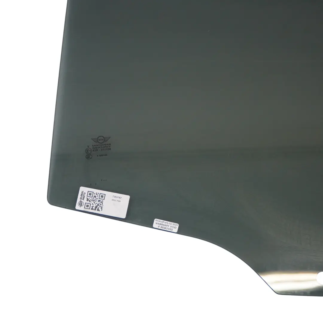 Mini F54 Szyba Boczna Drzwiowa Tył Lewo - SKU 7388787 - Numer Części 7388787