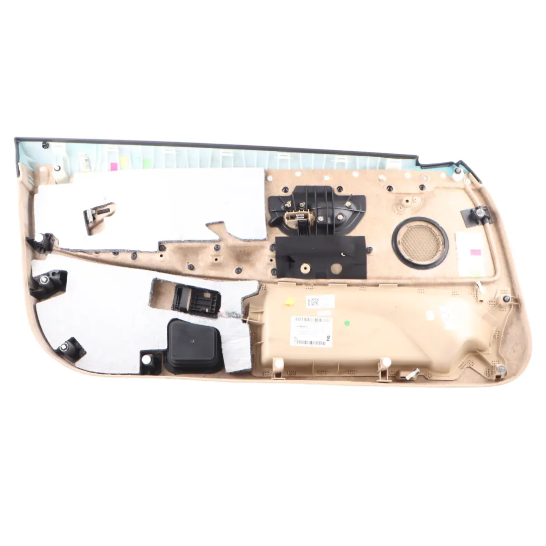 BMW F32 F33 Door Card Front Right O/S Lining Panel Cover Leather Veneto Beige - SKU 7389506 - Part number 7389506