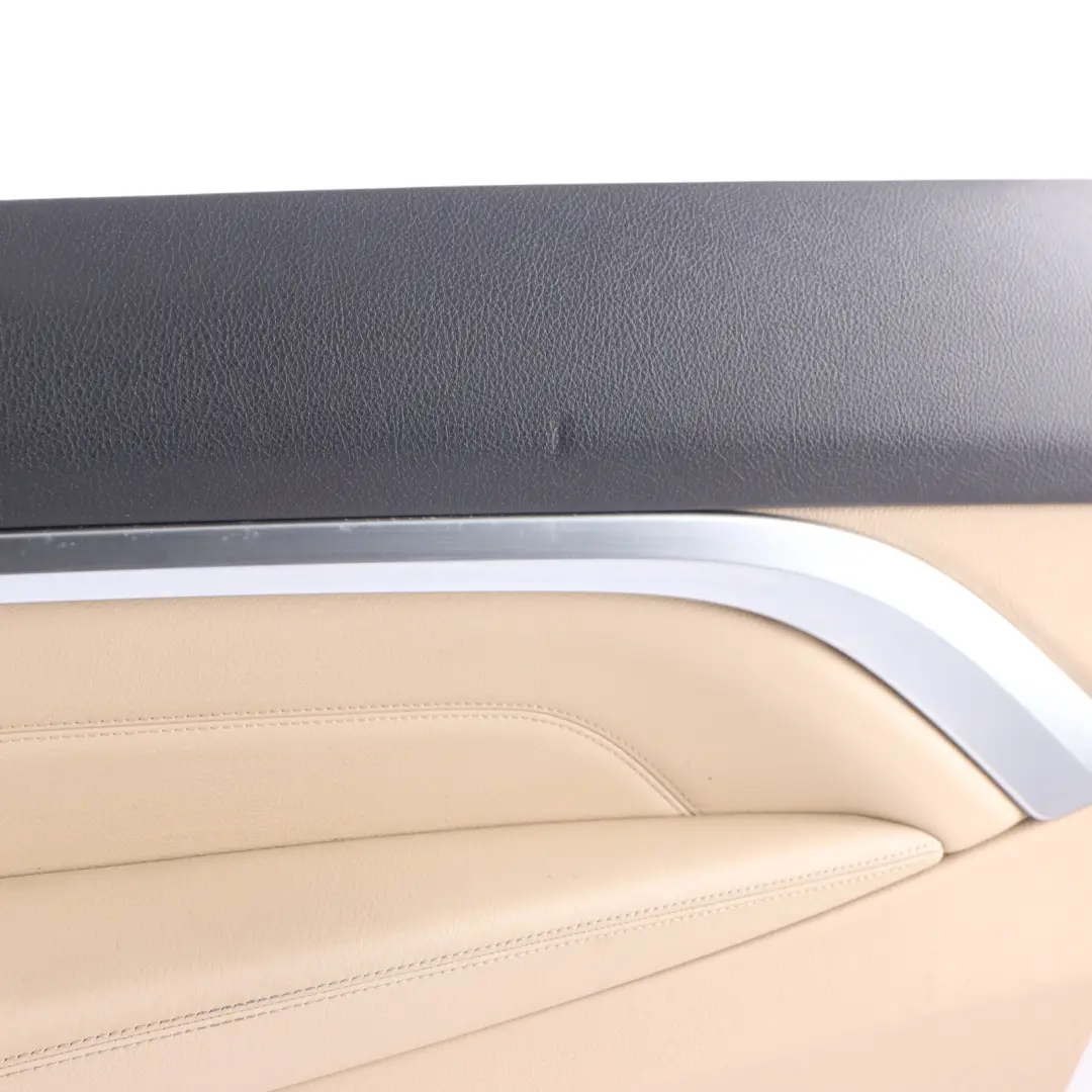Door Card Front Right O/S Lining Panel Cover Leather Veneto Beige to BMW F32 F33 with Part number 7389506 BMW F32 F33 Door Card Front Right O/S Lining Panel Cover Leather Veneto Beige - SKU 7389506 - Part number 7389506
