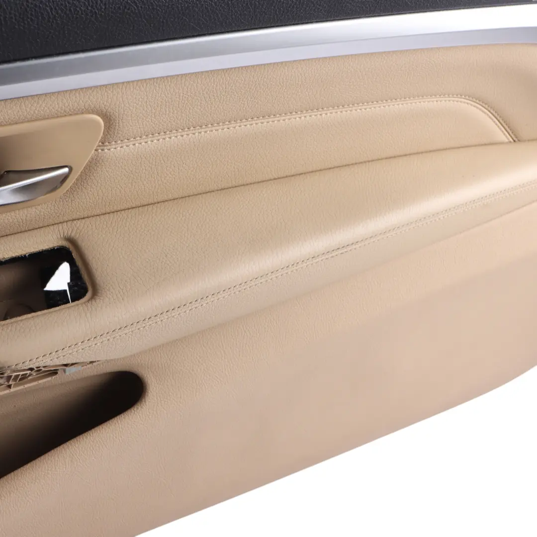 Door Card Front Right O/S Lining Panel Cover Leather Veneto Beige to BMW F32 F33 with Part number 7389506 BMW F32 F33 Door Card Front Right O/S Lining Panel Cover Leather Veneto Beige - SKU 7389506 - Part number 7389506