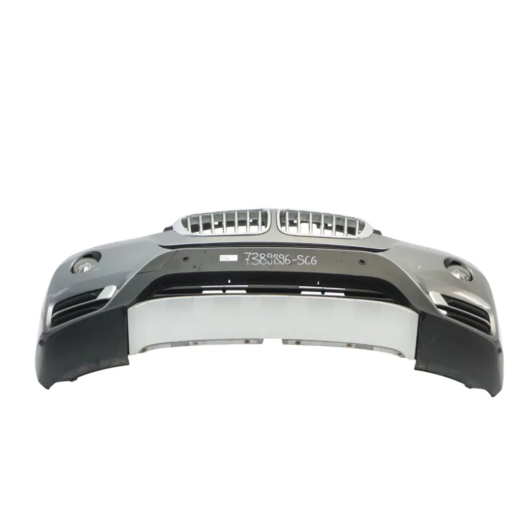 Front Bumper Trim Panel Covering Spacegrau Grey Metallic - A52 to BMW X3 F25 with Part number 7389896 BMW X3 F25 Front Bumper Trim Panel Covering Spacegrau Grey Metallic - A52 - SKU 7389896-SCG - Part number 7389896