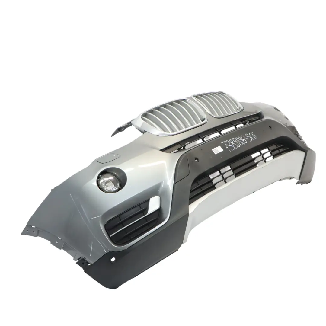 Front Bumper Trim Panel Covering Spacegrau Grey Metallic - A52 to BMW X3 F25 with Part number 7389896 BMW X3 F25 Front Bumper Trim Panel Covering Spacegrau Grey Metallic - A52 - SKU 7389896-SCG - Part number 7389896