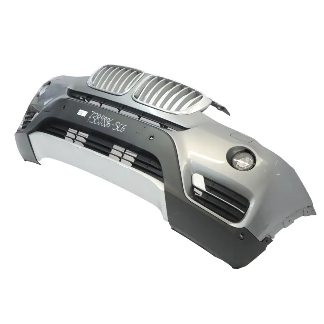 Front Bumper Trim Panel Covering Spacegrau Grey Metallic - A52 to BMW X3 F25 with Part number 7389896 BMW X3 F25 Front Bumper Trim Panel Covering Spacegrau Grey Metallic - A52 - SKU 7389896-SCG - Part number 7389896