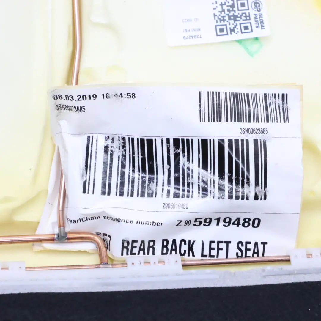 Mini F57 Rear Seat Base Cover Hinge Isofix Black - SKU 7394279 - Part number 7394279