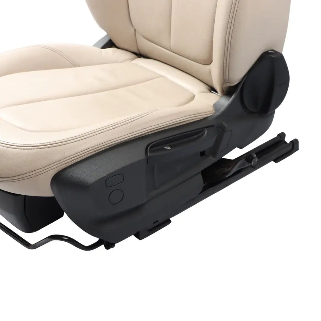 Front Left N/S Interior Heated Leather Dakota Perforated Oyster to BMW X1 F48 Seat with Part number 7398423 BMW X1 F48 Seat Front Left N/S Interior Heated Leather Dakota Perforated Oyster - SKU 7398423 - Part number 7398423