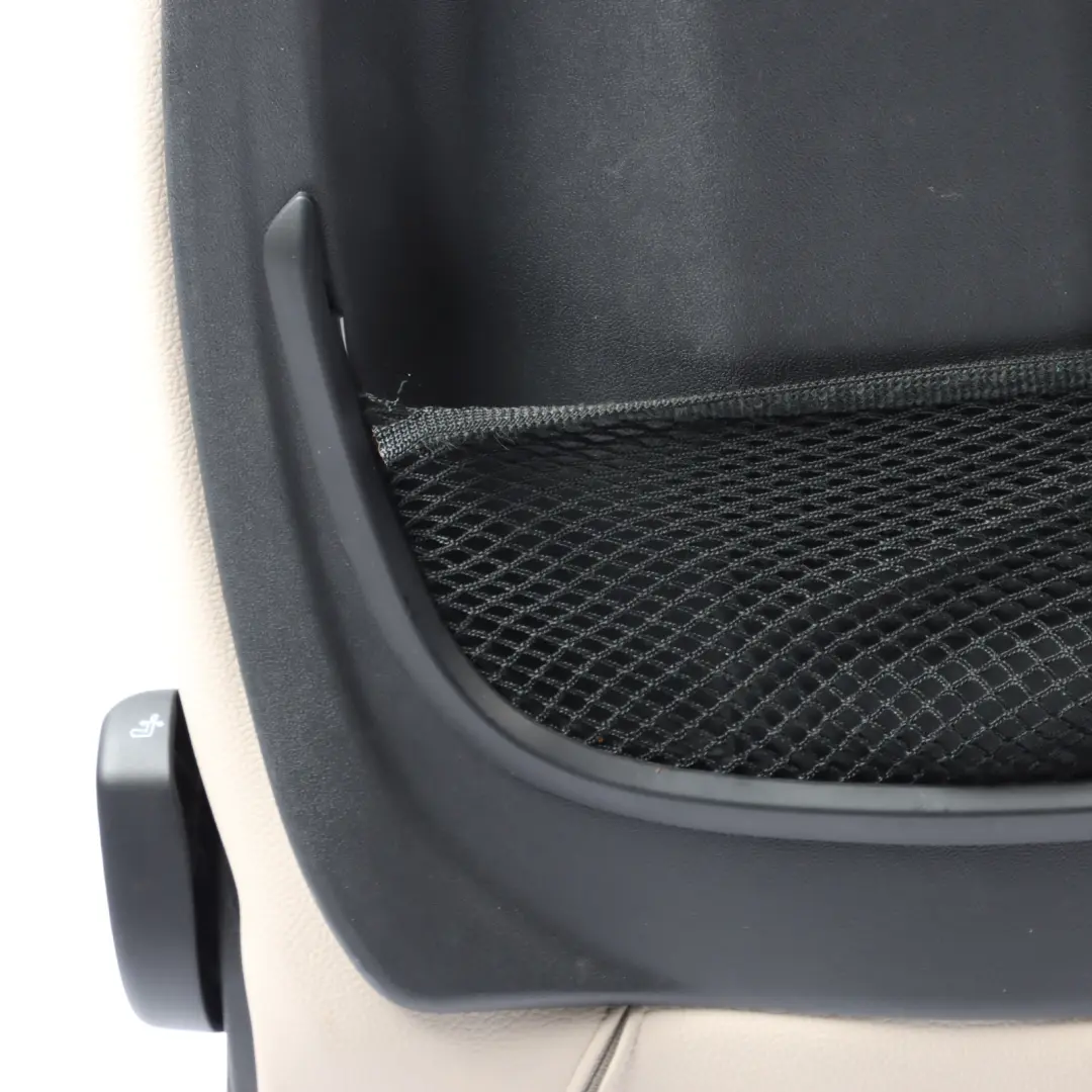 Front Left N/S Interior Heated Leather Dakota Perforated Oyster to BMW X1 F48 Seat with Part number 7398423 BMW X1 F48 Seat Front Left N/S Interior Heated Leather Dakota Perforated Oyster - SKU 7398423 - Part number 7398423