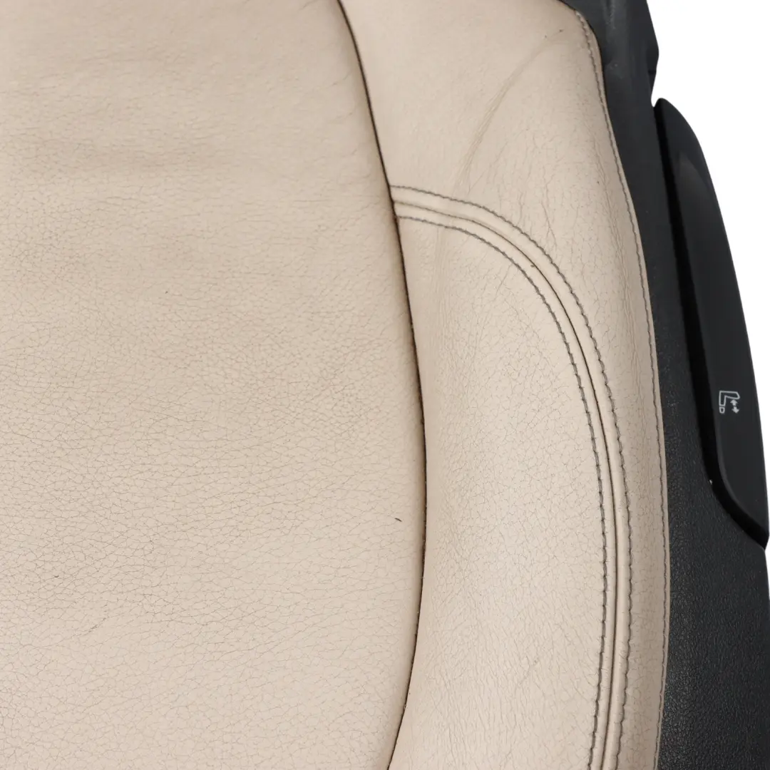 Front Left N/S Interior Heated Leather Dakota Perforated Oyster to BMW X1 F48 Seat with Part number 7398423 BMW X1 F48 Seat Front Left N/S Interior Heated Leather Dakota Perforated Oyster - SKU 7398423 - Part number 7398423