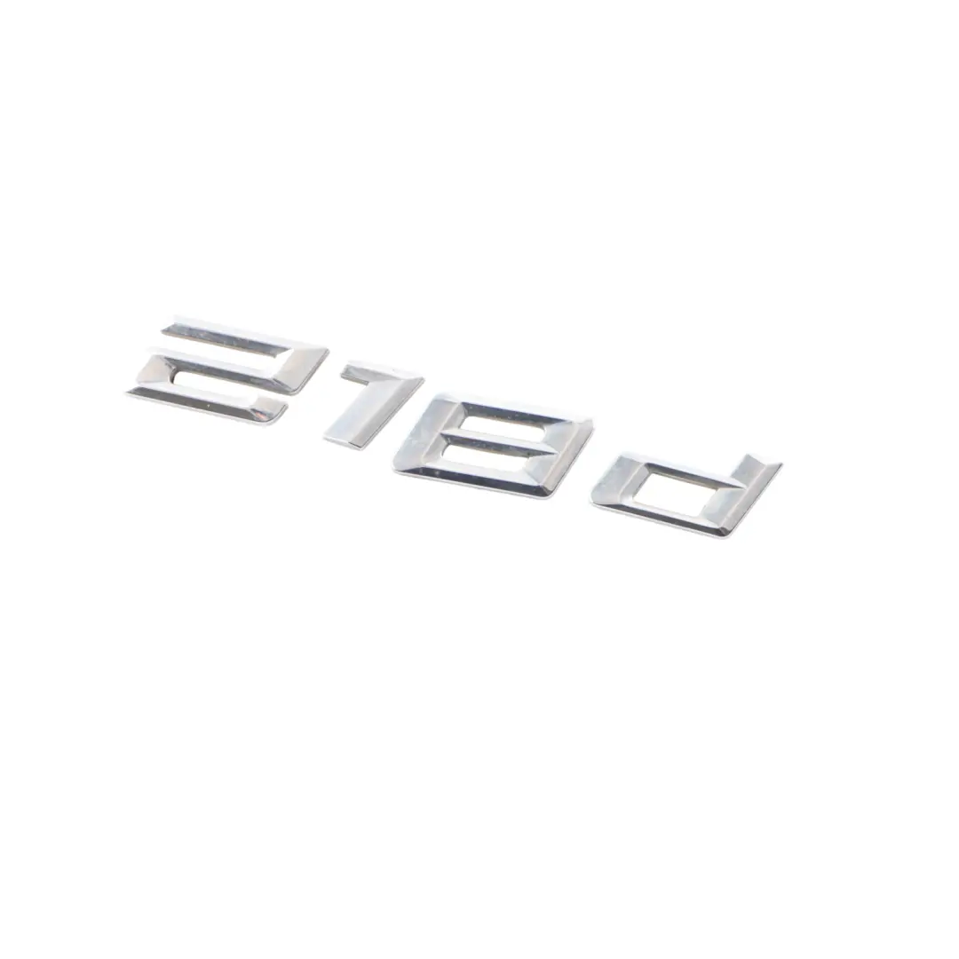 BMW F46 LCI Gran Tourer Tylna Klapa Bagażnika Emblemat Napis 218D - SKU 7402961 - Numer Części 7402961