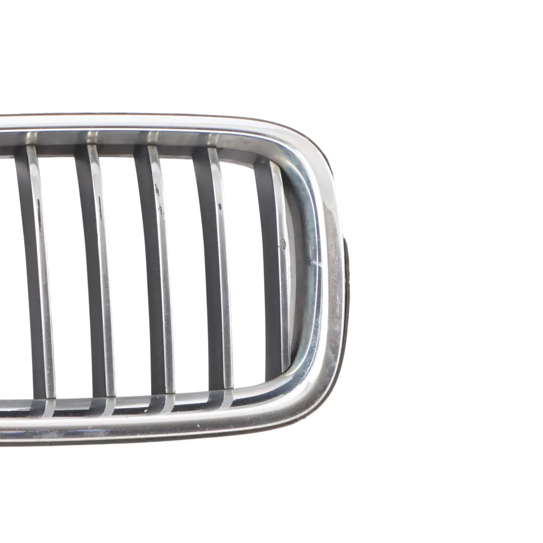Front Bumper Grille Kidney Chrome Cover Right O/S to BMW F10 F11 LCI with Part number 7412323 BMW F10 F11 LCI Front Bumper Grille Kidney Chrome Cover Right O/S - SKU 7412323-1 - Part number 7412323