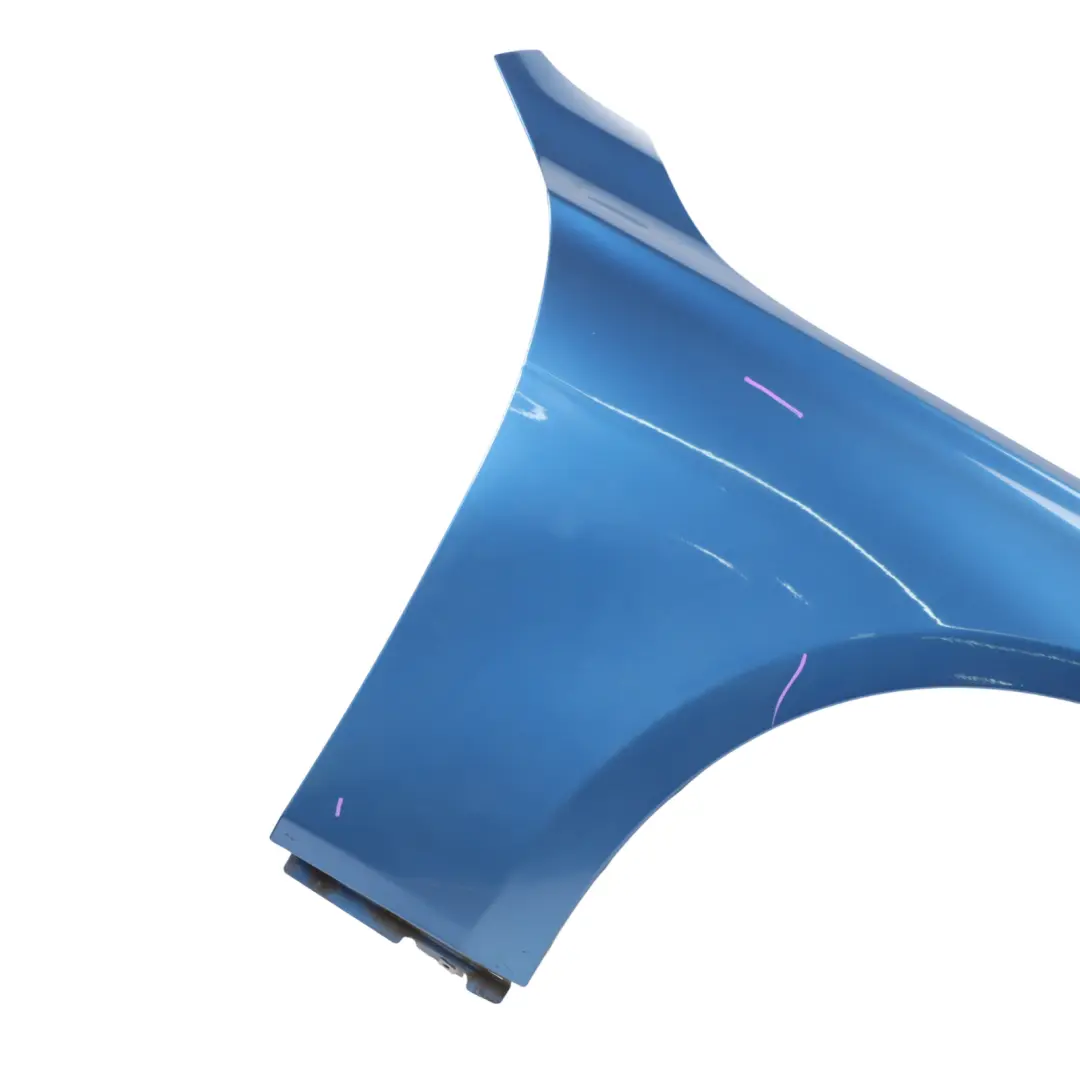 Side Wing Panel Fender Front Right O/S Estoril Blue Metallic - B45 to BMW F30 F31 with Part number 7438440 BMW F30 F31 Side Wing Panel Fender Front Right O/S Estoril Blue Metallic - B45 - SKU 7438440-EB - Part number 7438440