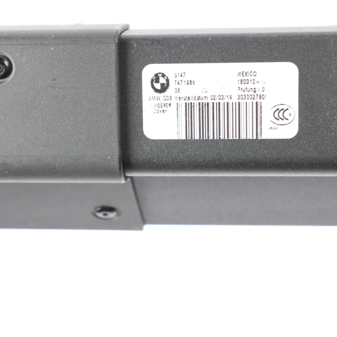 BMW G01 Luggage Compartment Parcel Shelf Load Cover Black - SKU 7471986 - Part number 7471986