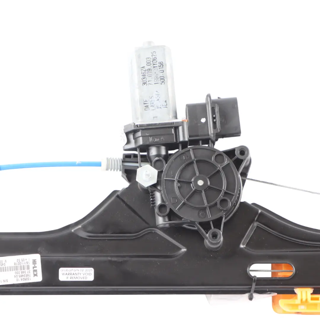 Front Window Lifter Regulator With Motor Drive Left N/S 7463485 to BMW F46 with Part number 7490195 BMW F46 Front Window Lifter Regulator With Motor Drive Left N/S 7463485 - SKU 7490195 - Part number 7490195