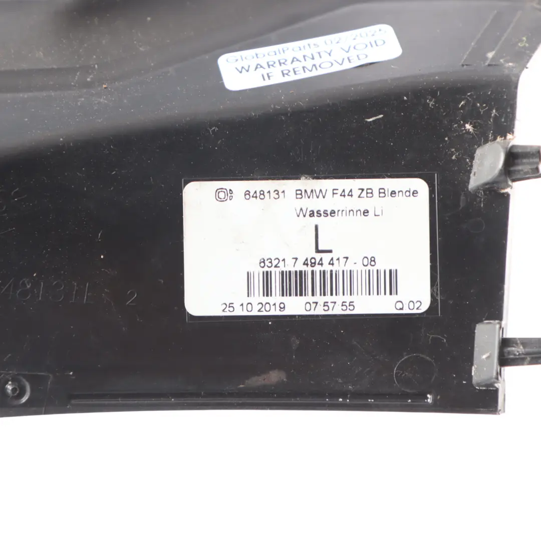 BMW F44 Gran Coupe Portón Trasero Izquierdo Rail De Goteo Trim - SKU 7494417 - Número de pieza 7494417