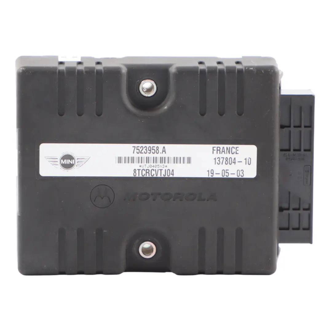 Motorola Gearbox Automatic Transmission Signal Control Module to Mini R50 with Part number 7523958 Mini R50 Motorola Gearbox Automatic Transmission Signal Control Module - SKU 7523958 - Part number 7523958