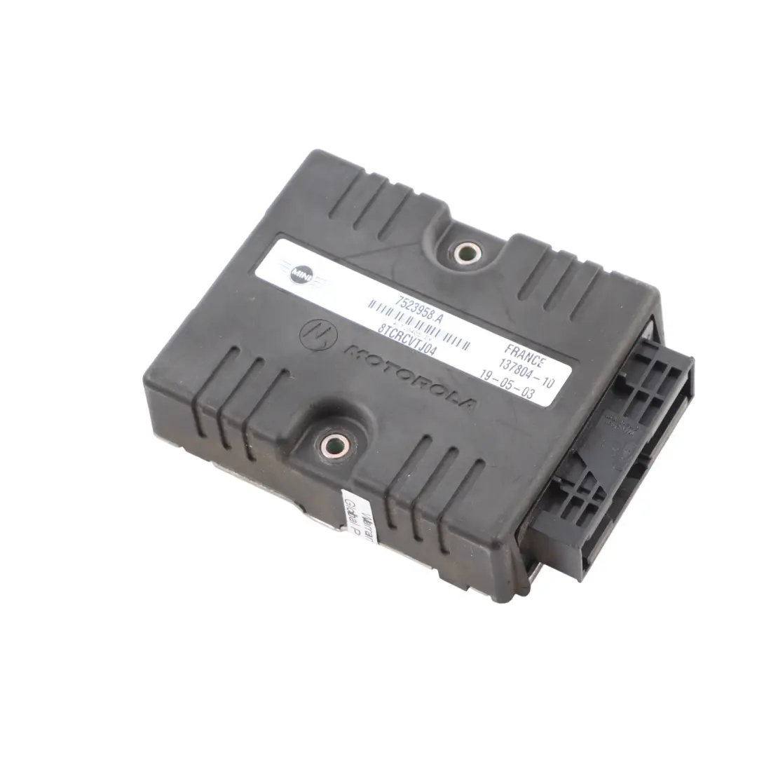 Motorola Gearbox Automatic Transmission Signal Control Module to Mini R50 with Part number 7523958 Mini R50 Motorola Gearbox Automatic Transmission Signal Control Module - SKU 7523958 - Part number 7523958