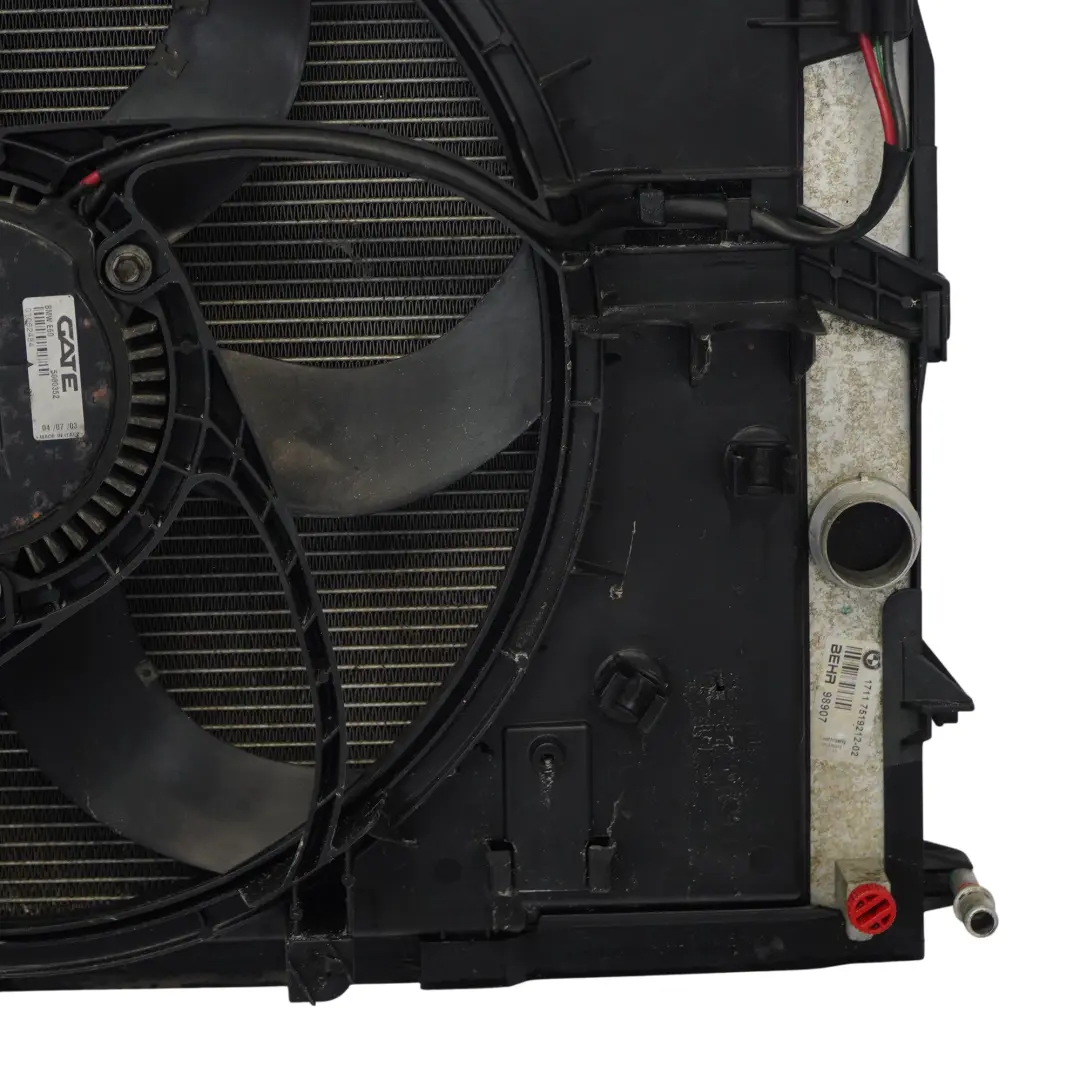 M54 400W Ventilador radiador refrigeración motor para BMW E60 E61 520i 525i con número de pieza 7526824 BMW E60 E61 520i 525i M54 400W Ventilador radiador refrigeración motor - SKU 7526824-2 - Número de pieza 7526824