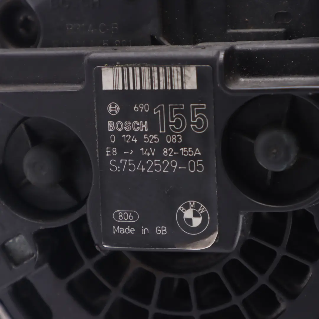 BMW E87 E90 E91 E60 E61 E63 N52 Alternatore Generatore 155A - SKU 7542529-1 - Numero di parte 7542529