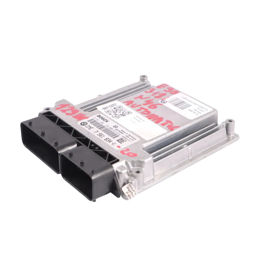 BMW E87 E90 118i 318i N46 Engine Control Unit Module ECU DME Automatic - SKU 7561834-20 - Part number 7561834